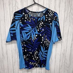 Womens Size S Coolibar Floral Top EUC